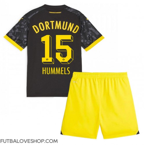Dres Borussia Dortmund Mats Hummels #15 Preč pre deti 2023-24 Krátky Rukáv (+ trenírky)